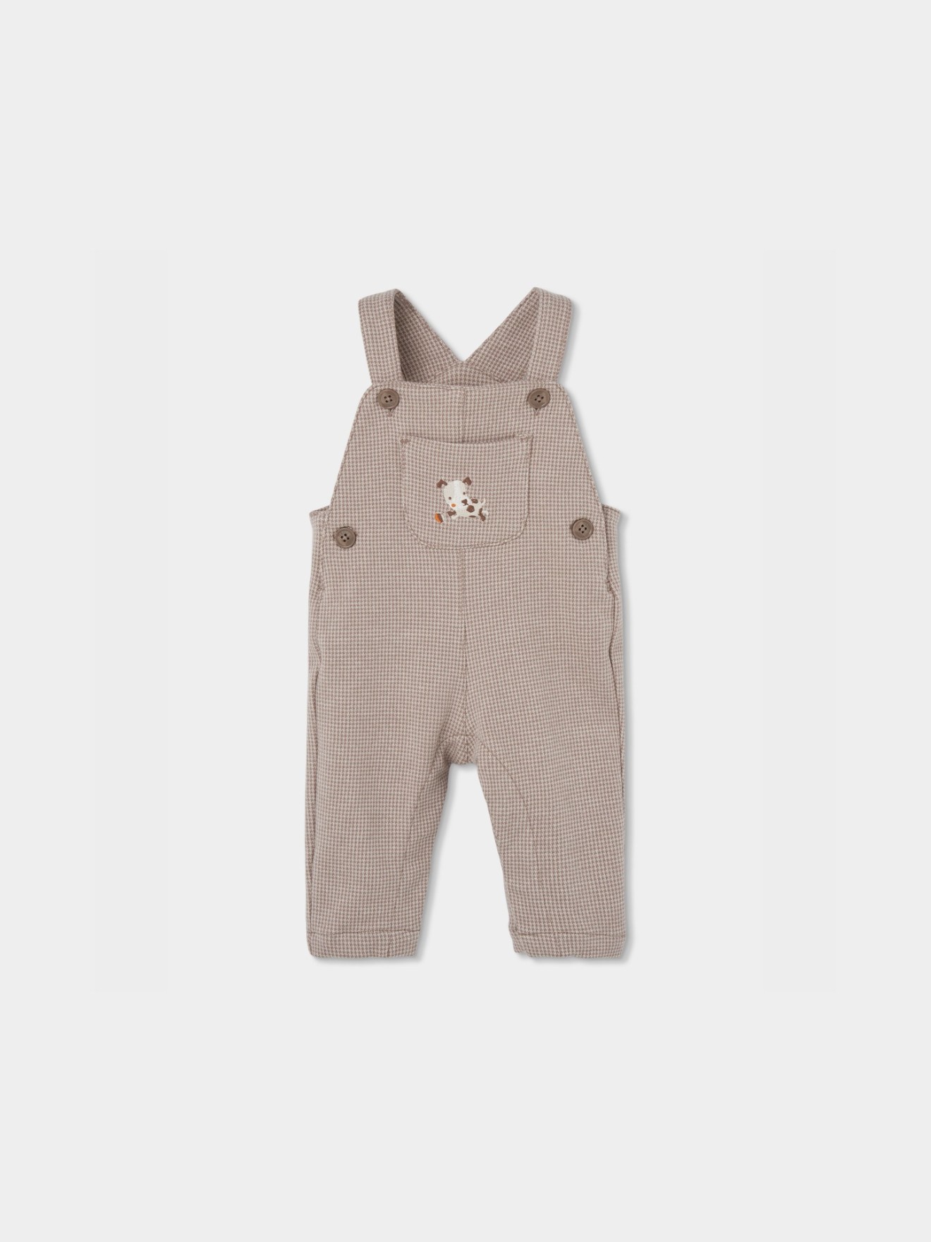 Conjunto de Jardineiras e Body