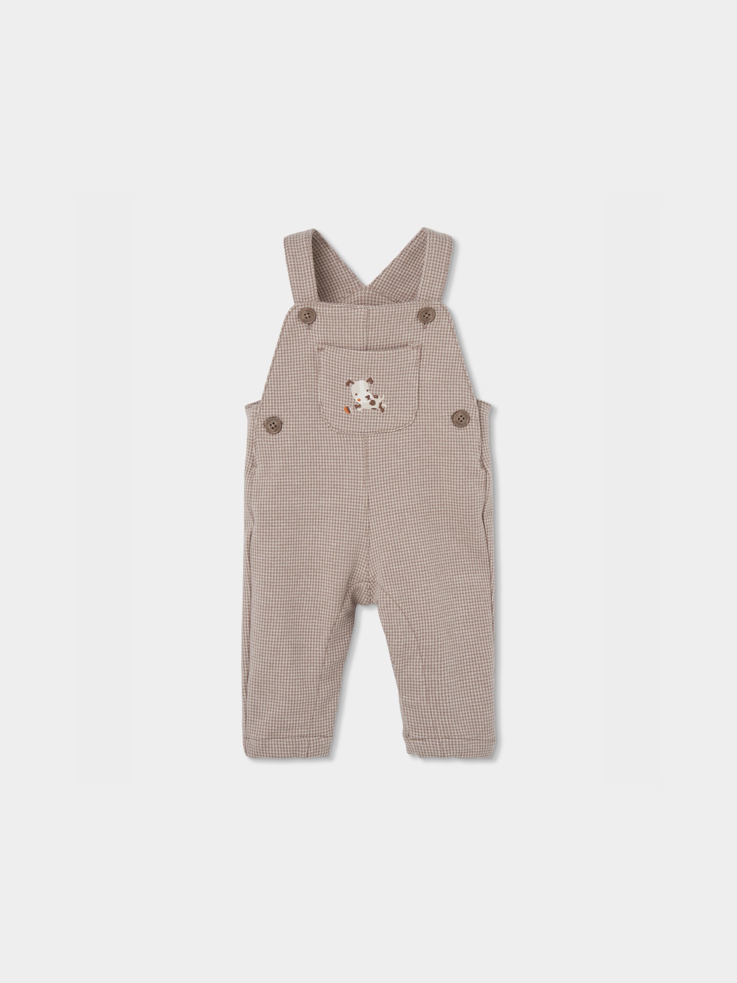Conjunto de Jardineiras e Body