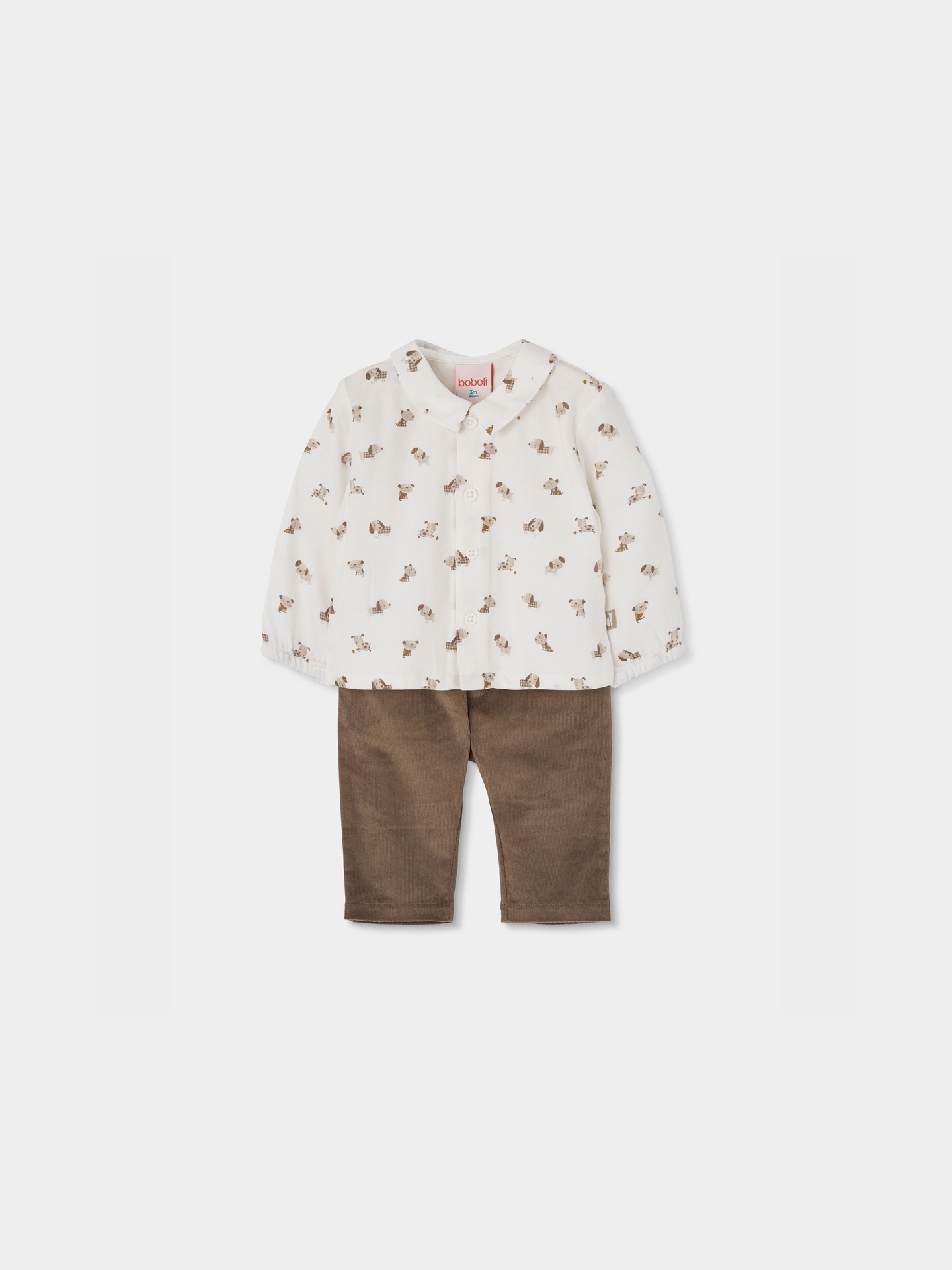 Conjunto de Camisa e Calças para Bebé