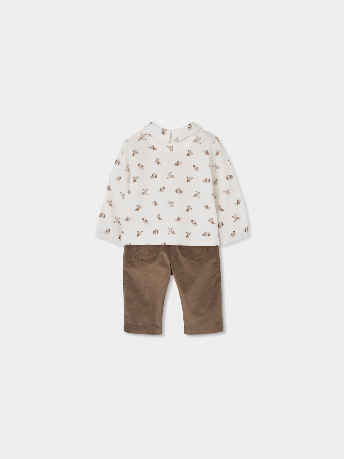 Conjunto de Camisa e Calças para Bebé