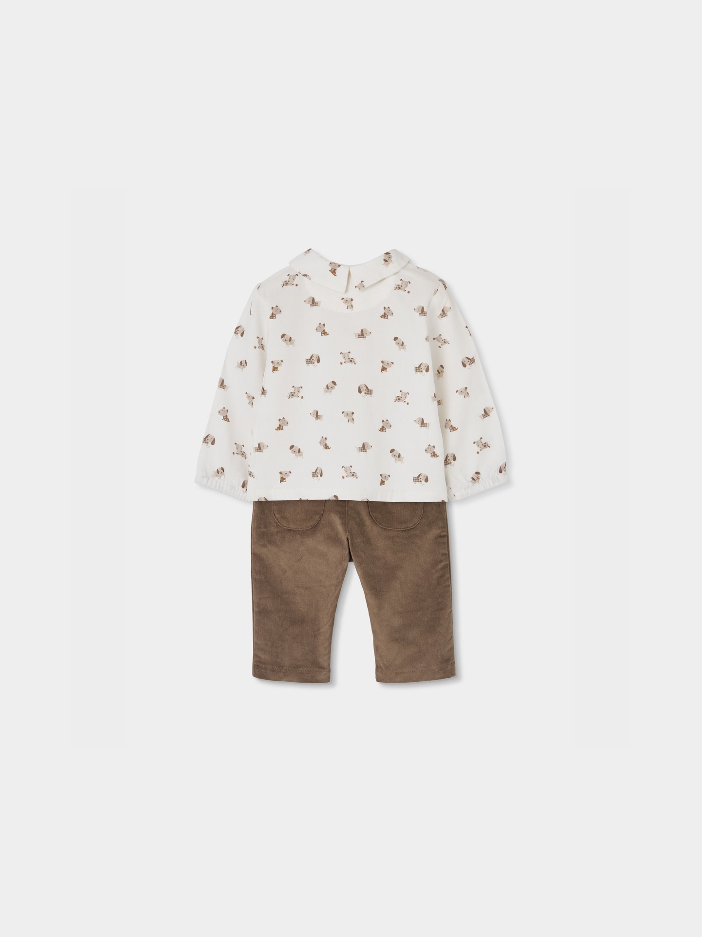 Conjunto de Camisa e Calças para Bebé