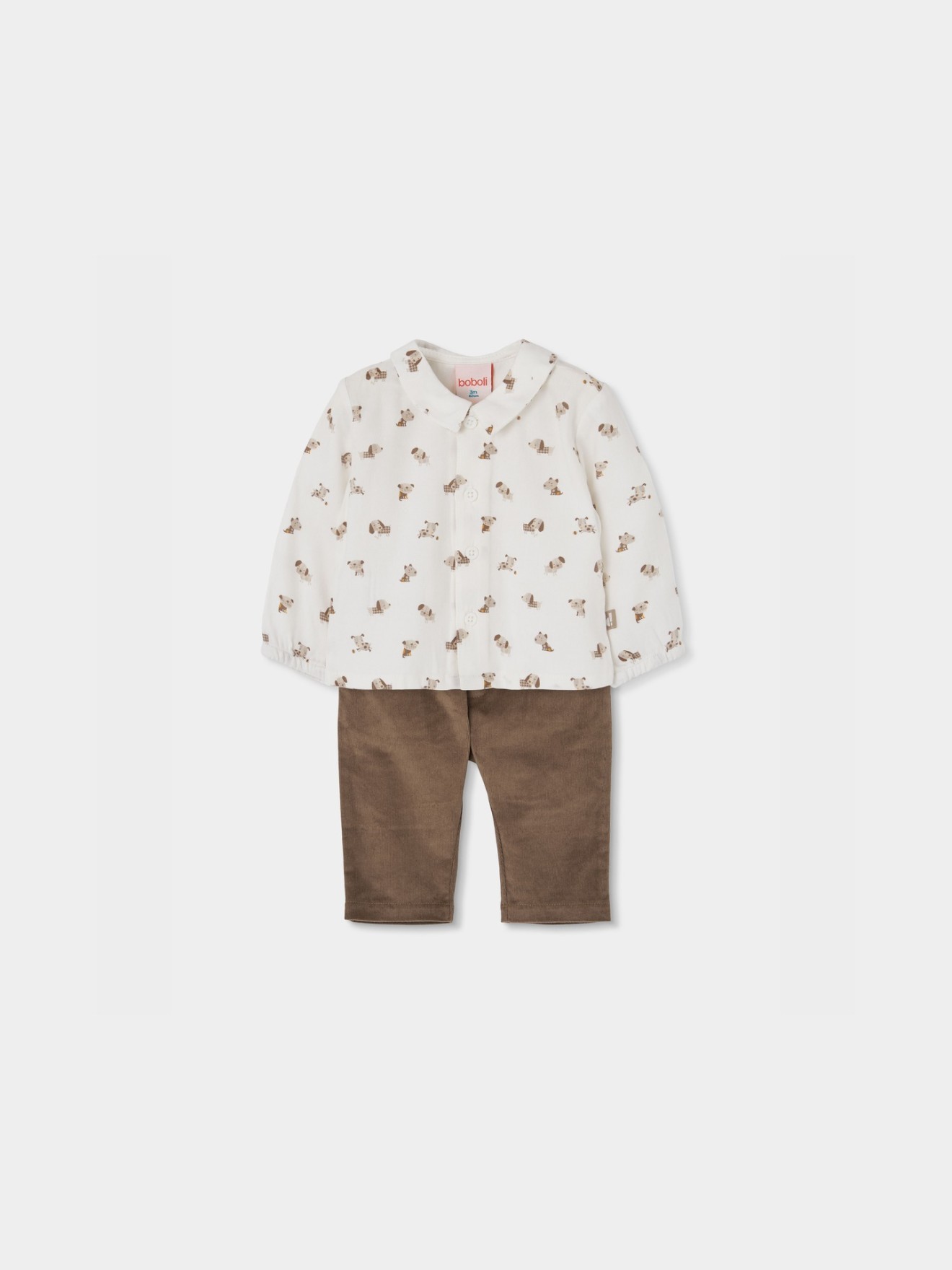 Conjunto de Camisa e Calças para Bebé