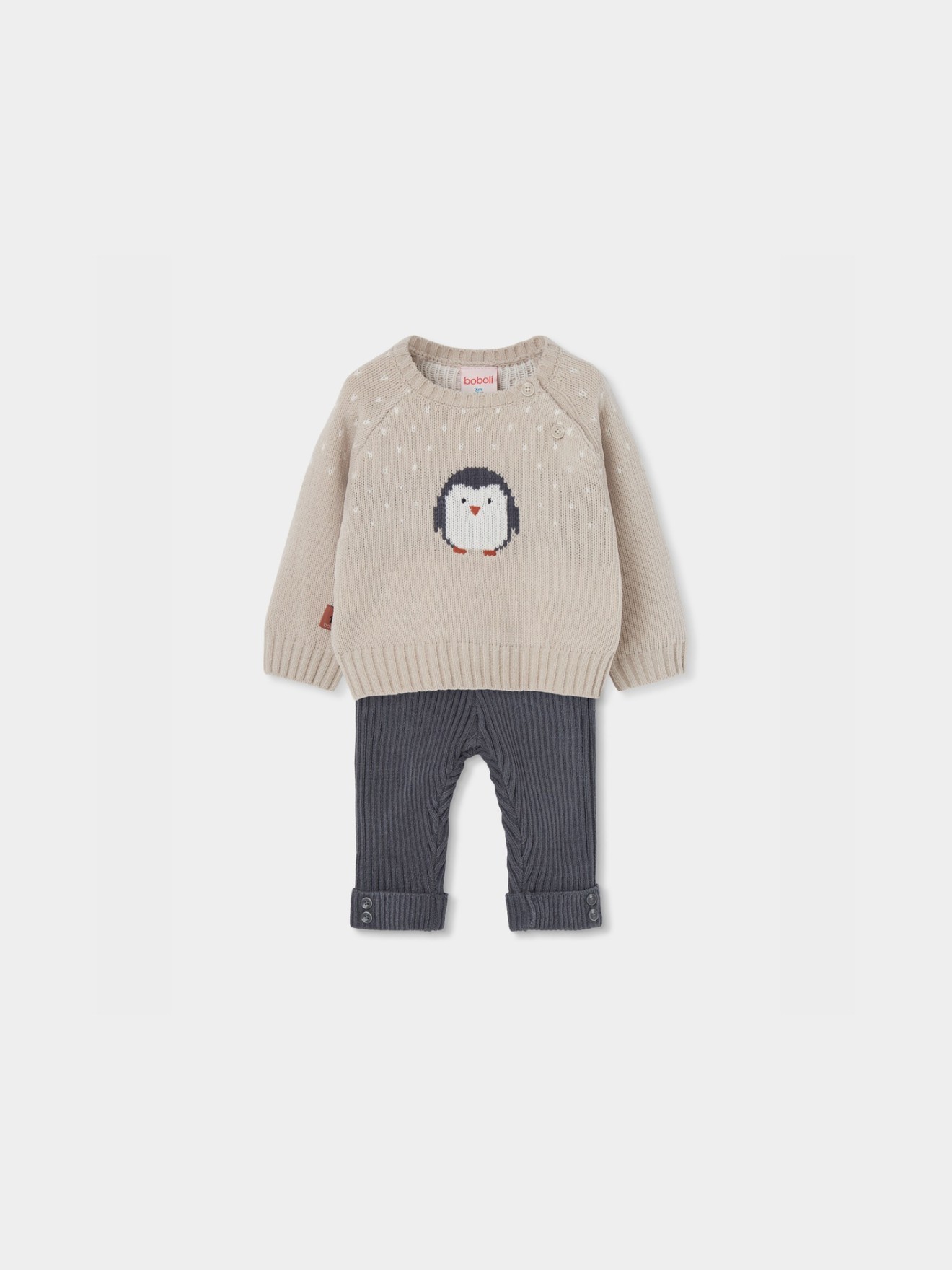 Conjunto de Bebé em Malha