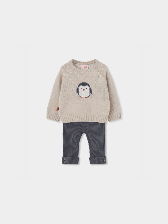 Conjunto de Bebé em Malha