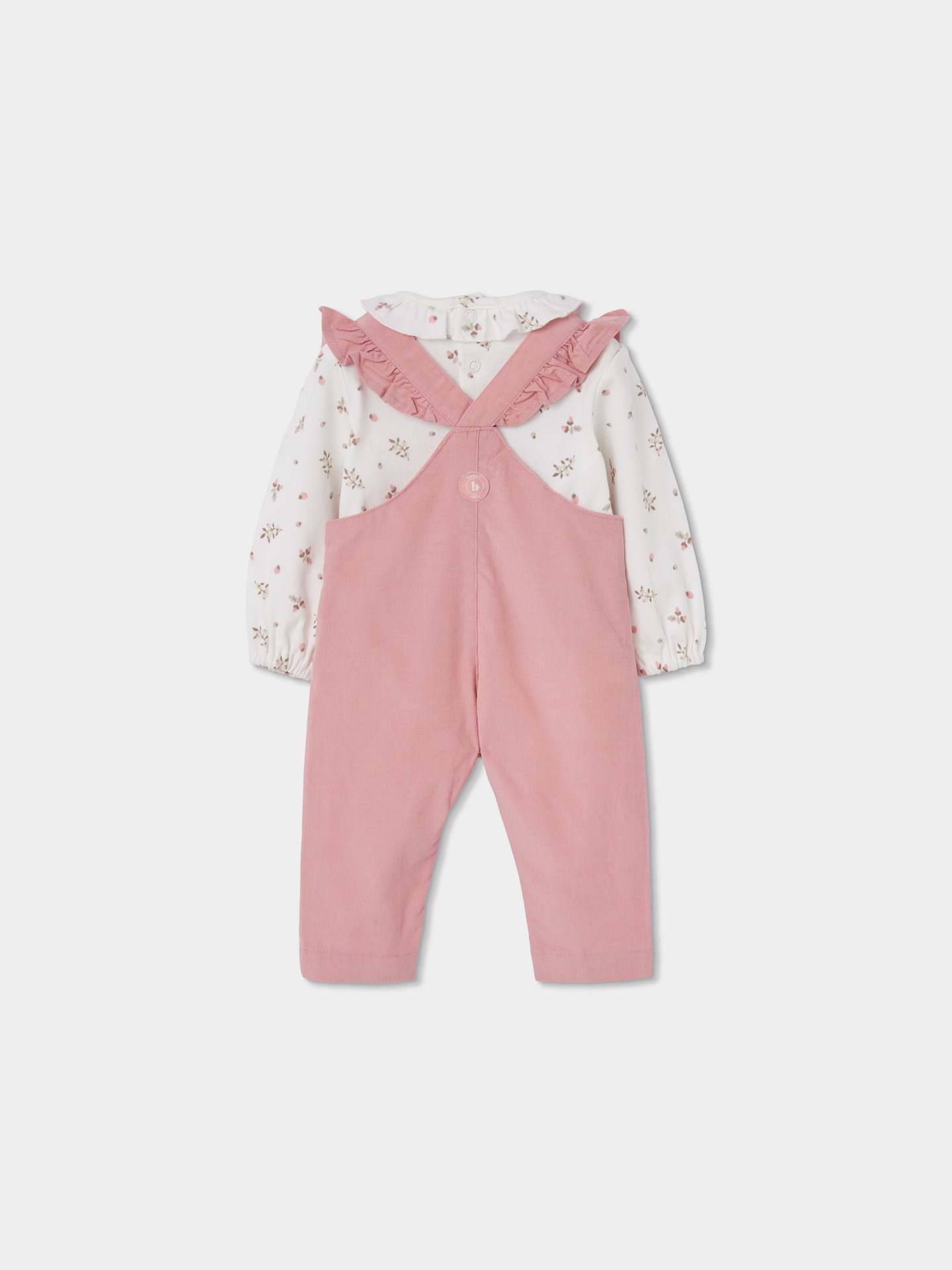 Conjunto de Jardineiras e Body