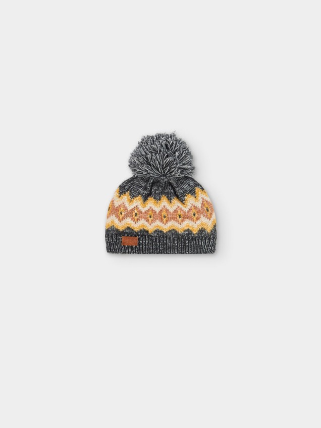 Gorro de Malha com Pompom
