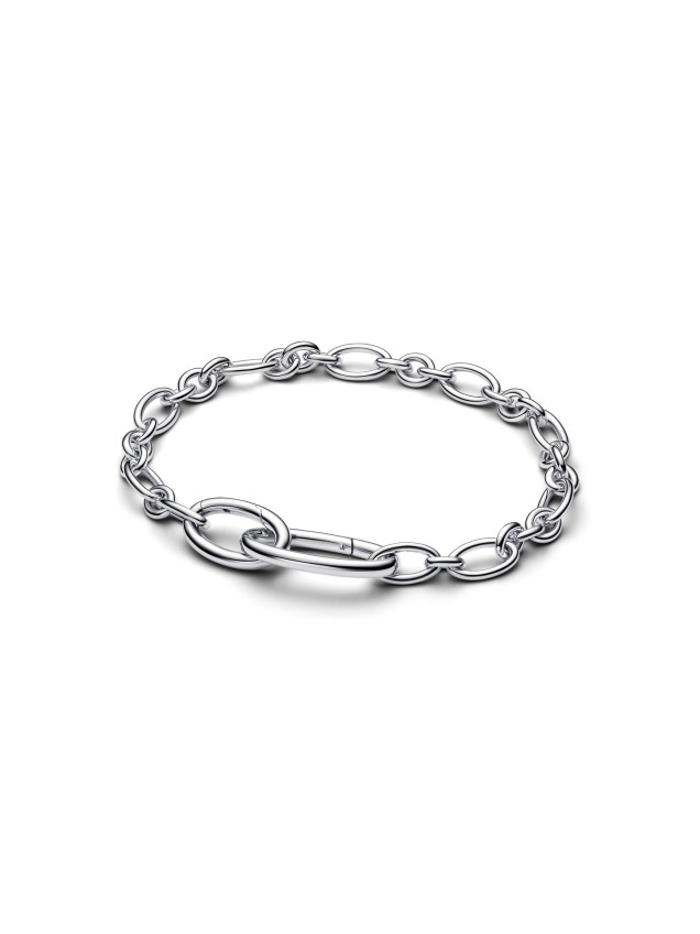 Pulseira de Corrente de Elos Ovais de Abrir