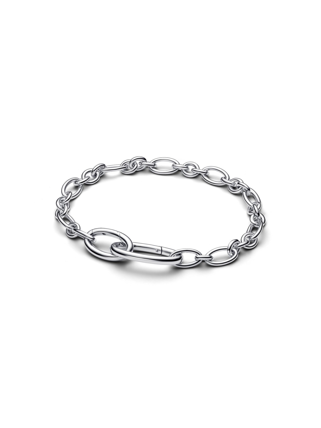 Pulseira de Corrente de Elos Ovais de Abrir