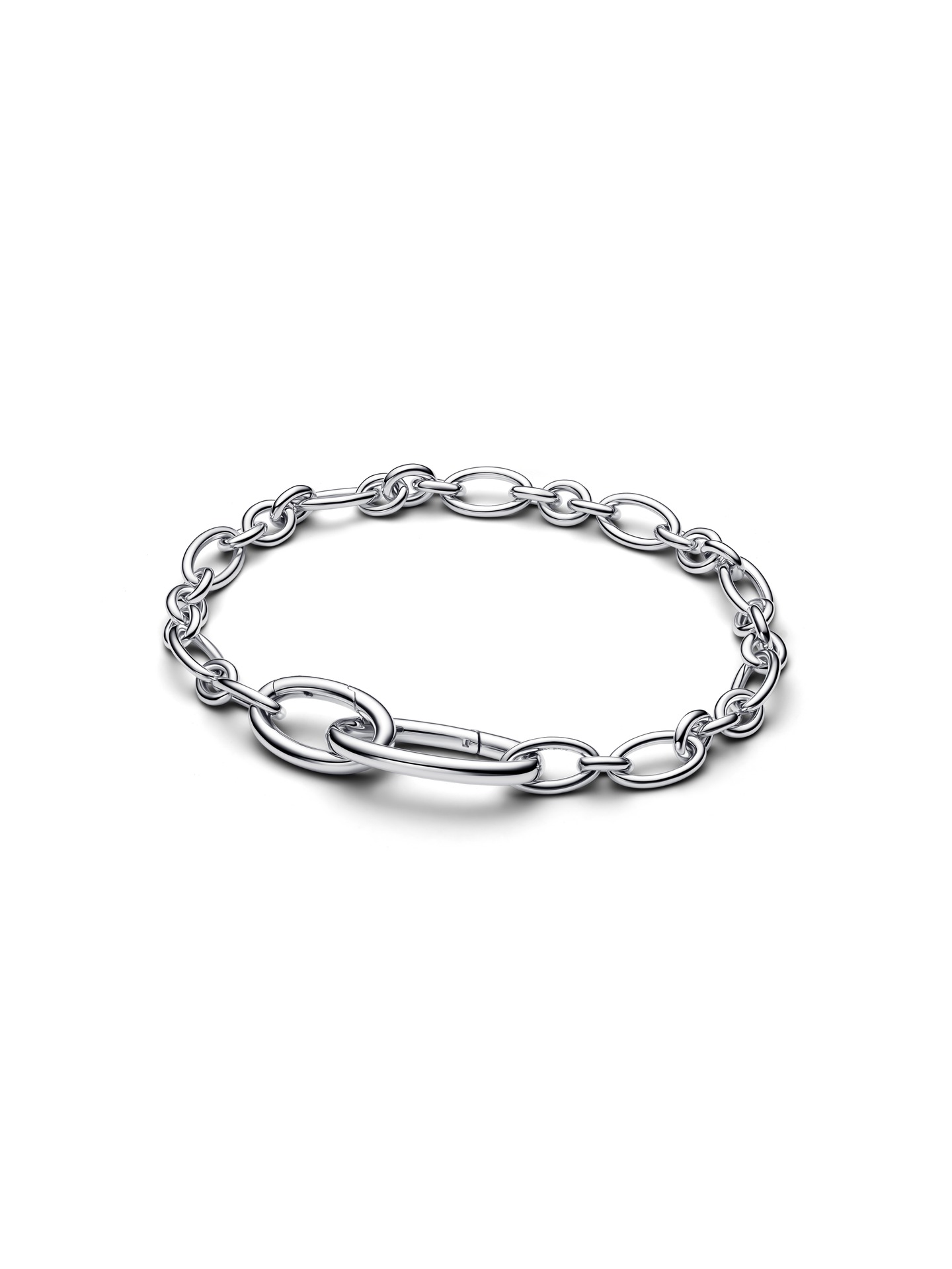 Pulseira de Corrente de Elos Ovais de Abrir