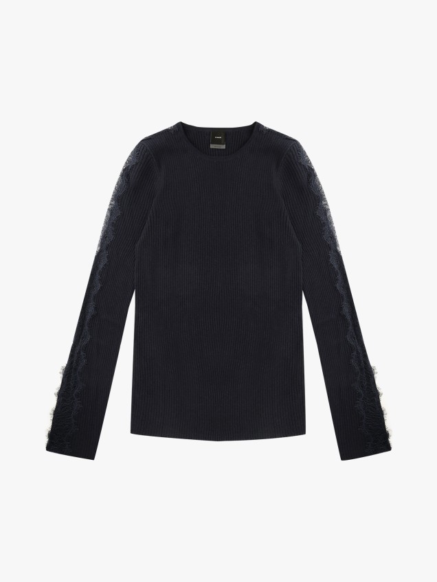 Camisola de Malha com Renda