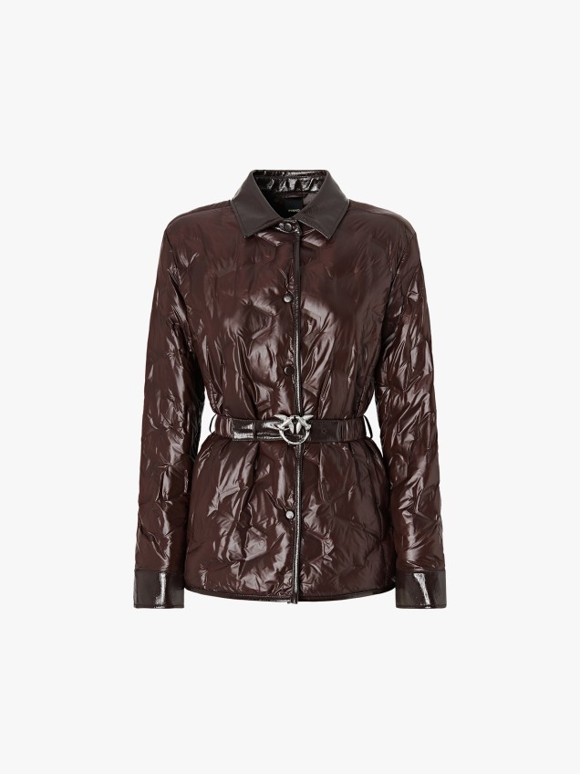 Parka Acolchoada com Cinto