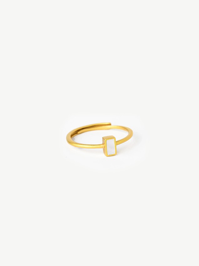 Anel Amber Pearl