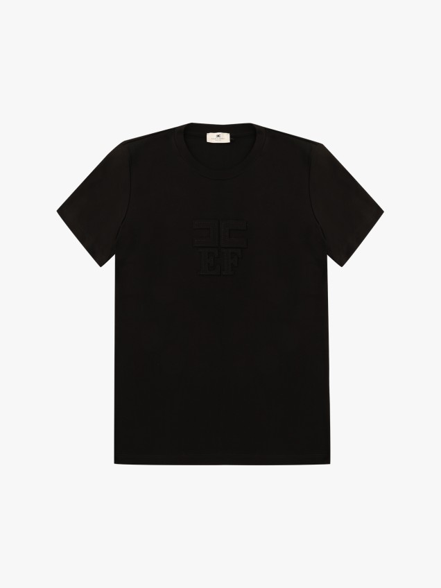 T-shirt com Detalhe em Relevo
