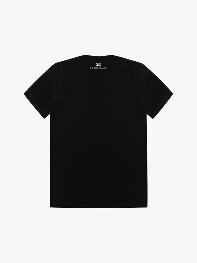 T-shirt com Detalhe em Relevo