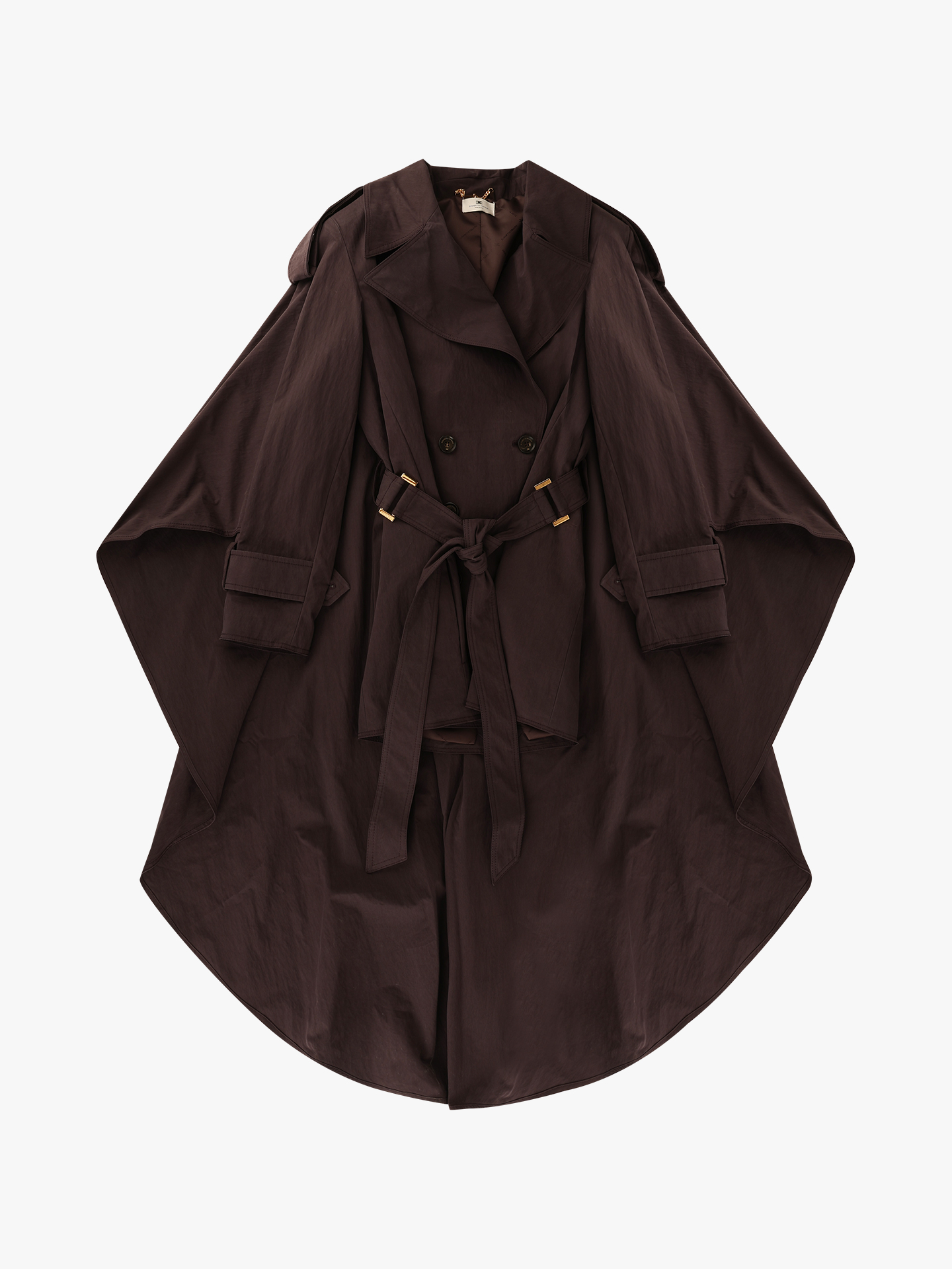 Gabardina com Corte de Capa