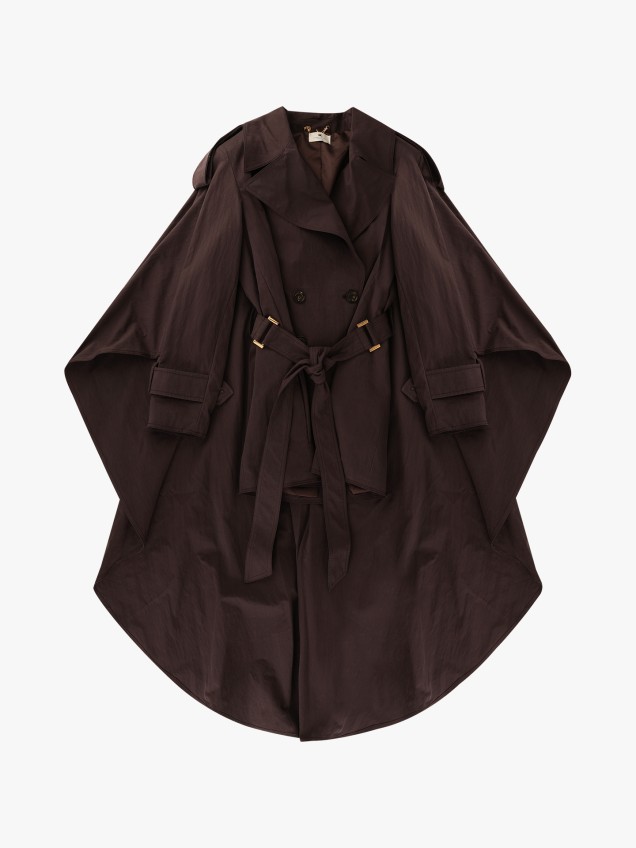 Gabardina com Corte de Capa