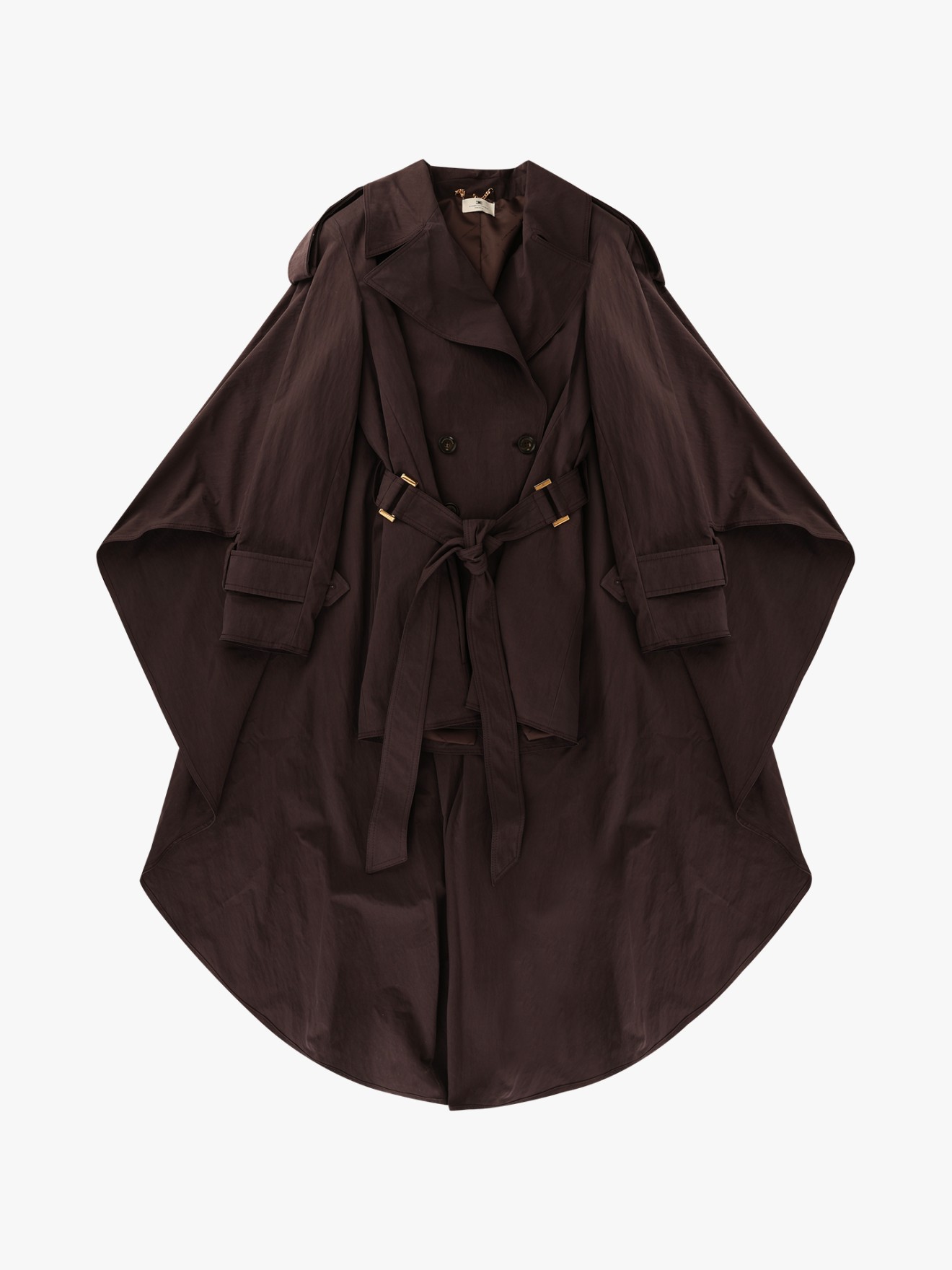 Gabardina com Corte de Capa