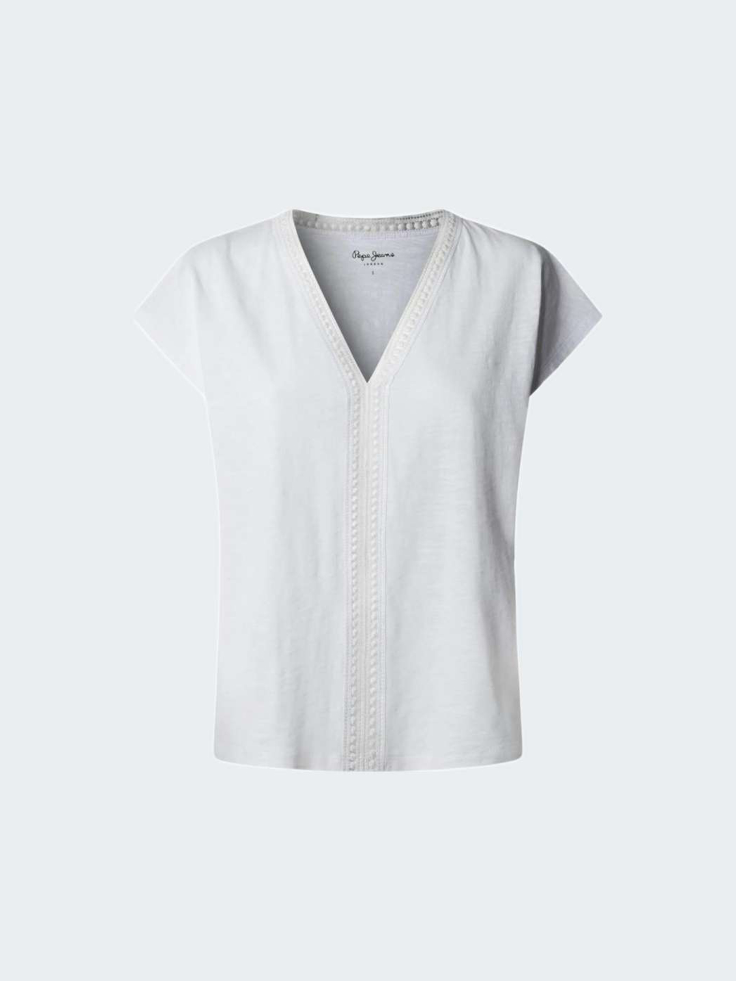 T-shirt com Decote em V