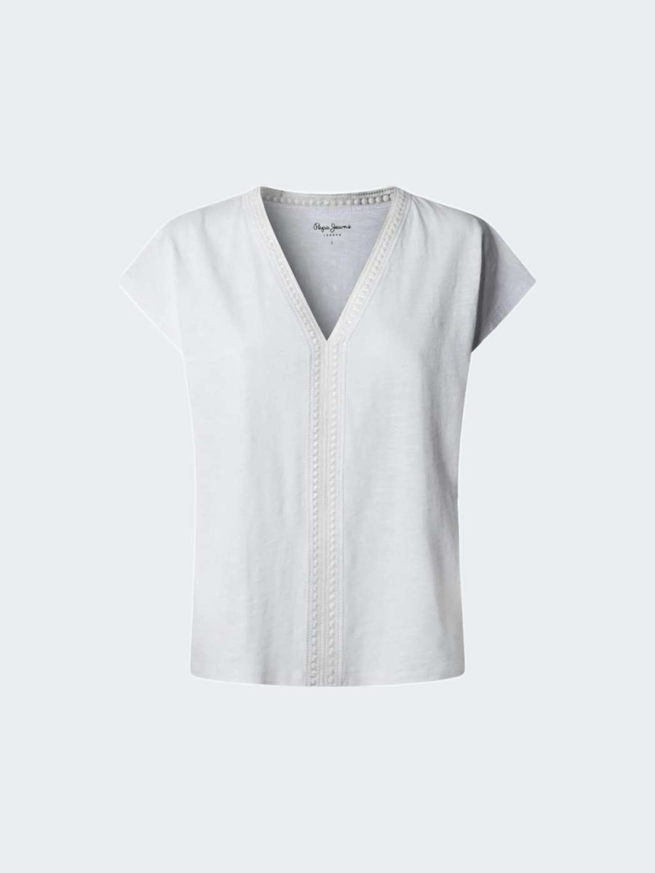 T-shirt com Decote em V