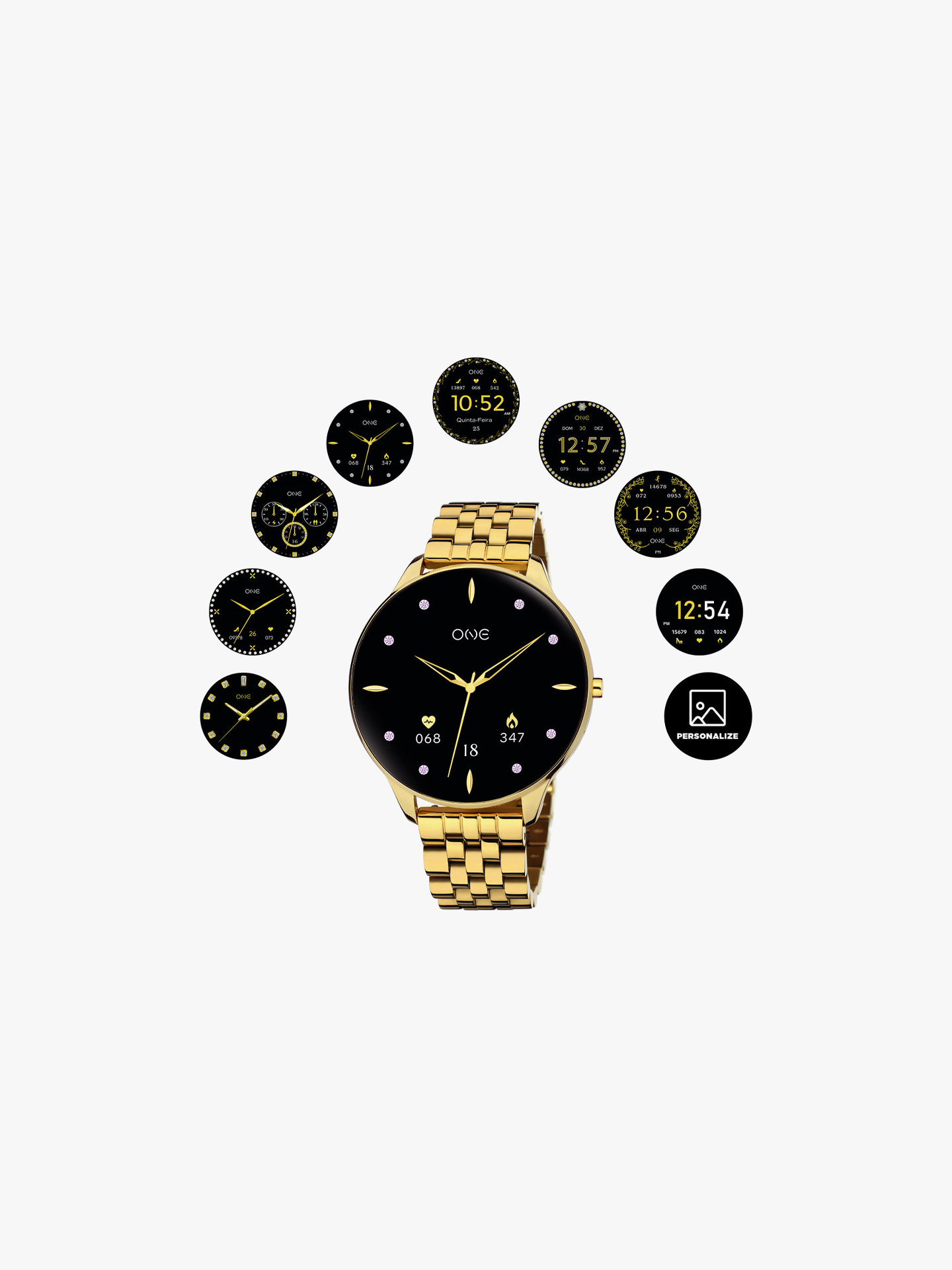 Smartwatch Slim Gold Links