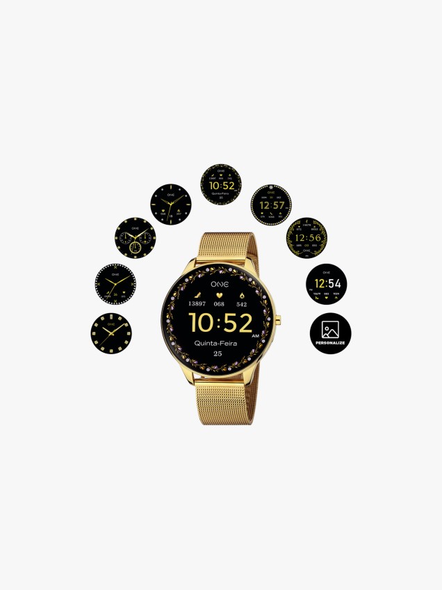 Smartwatch Slim Gold Mesh