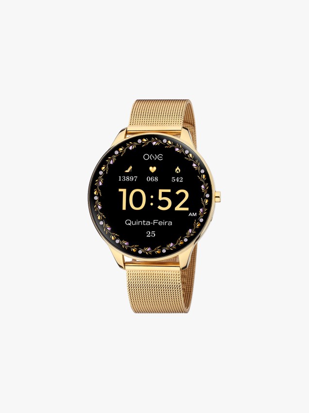 Smartwatch Slim Gold Mesh