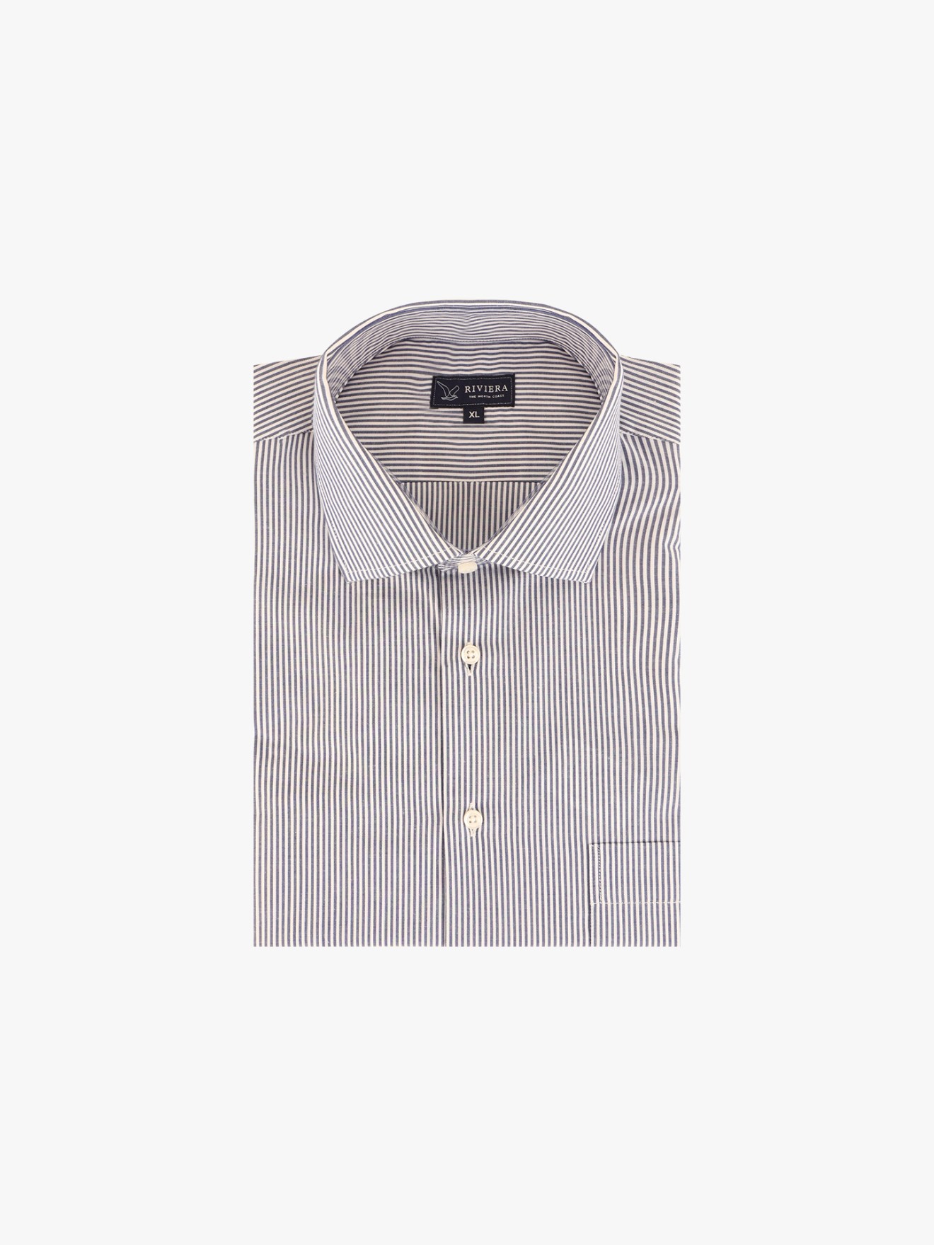 Camisa de Manga Curta �s Riscas
