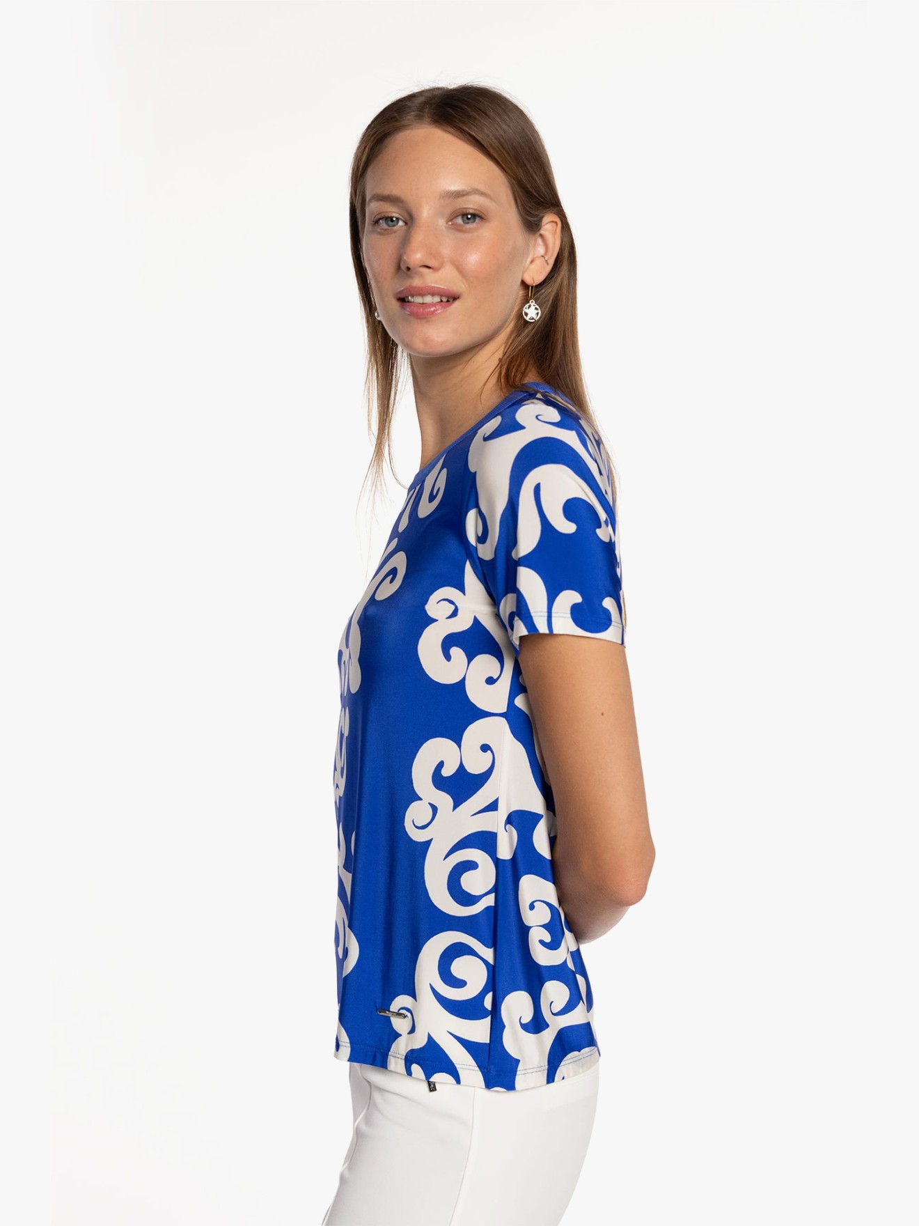 T-shirt de Malha Estampada