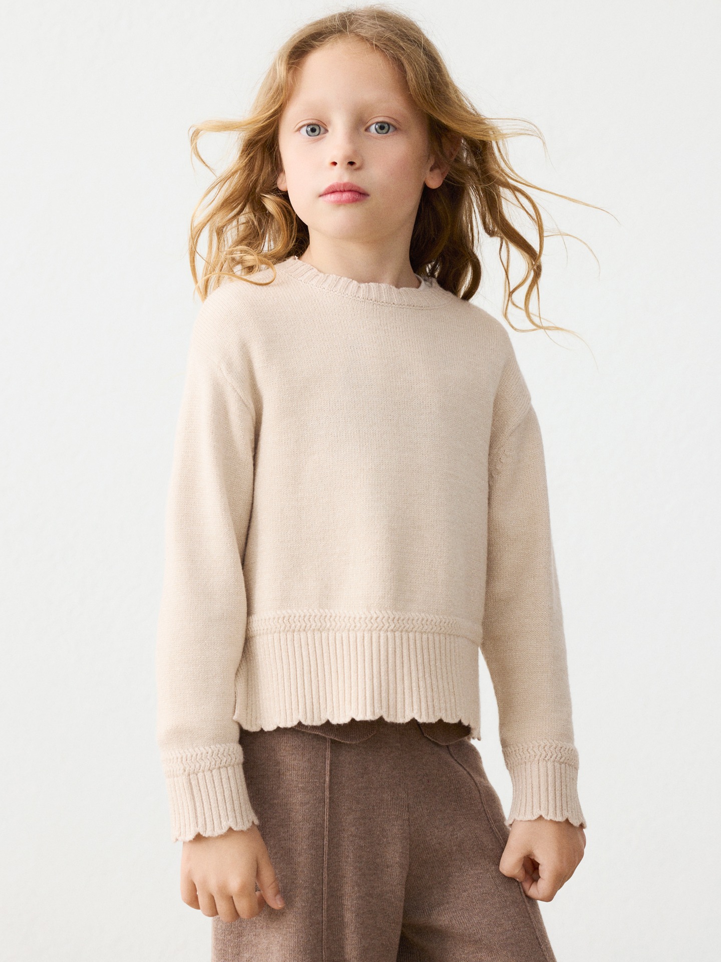 Camisola de Malha com Gola Redonda