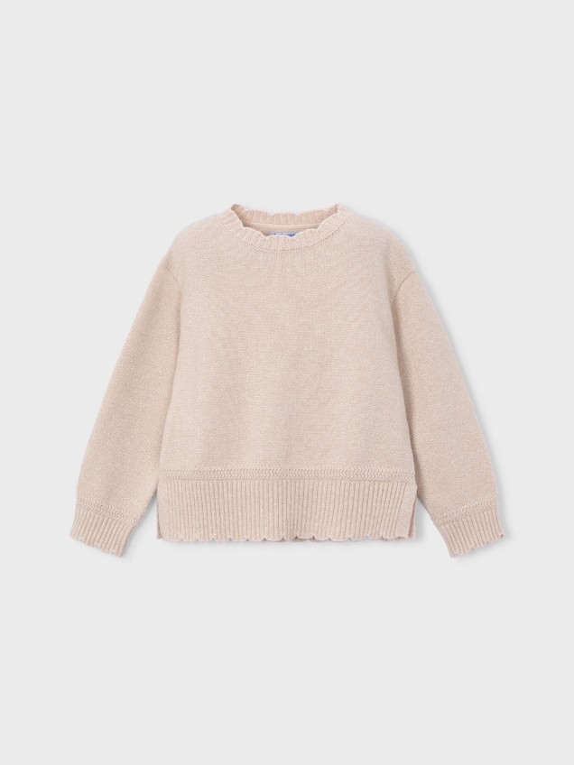 Camisola de Malha com Gola Redonda