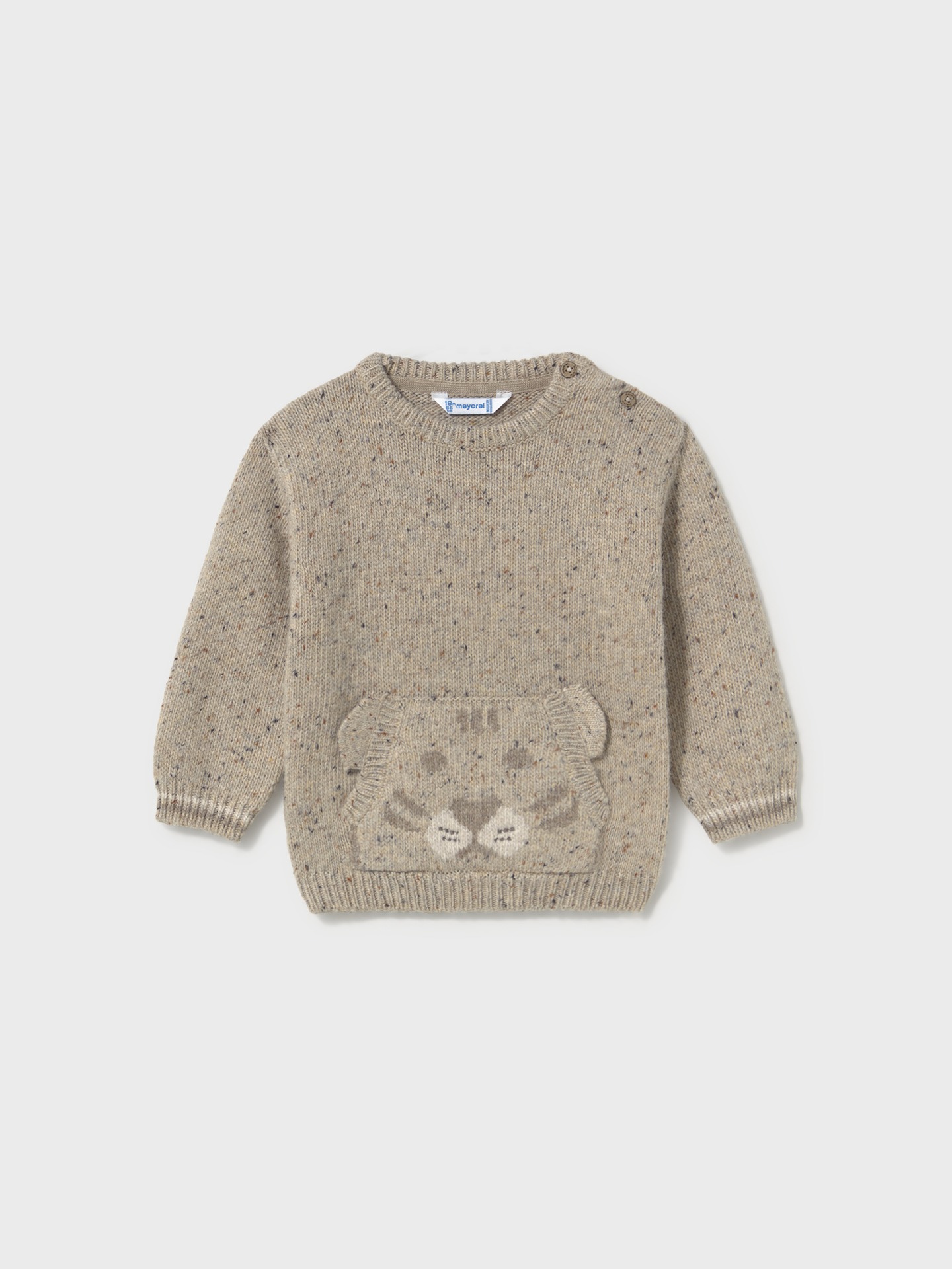 Camisola de Malha com Pormenor de Rosto