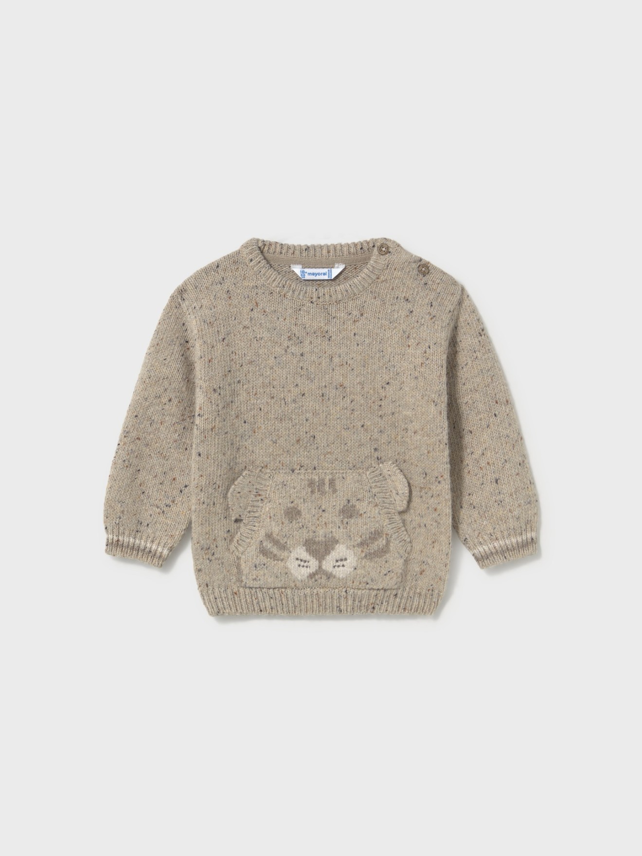 Camisola de Malha com Pormenor de Rosto