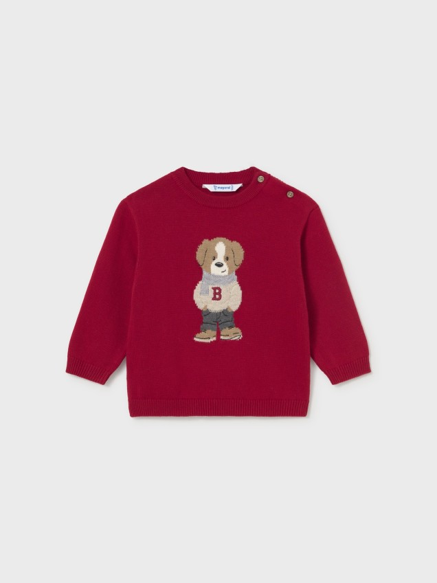 Camisola em Malha Intarsia