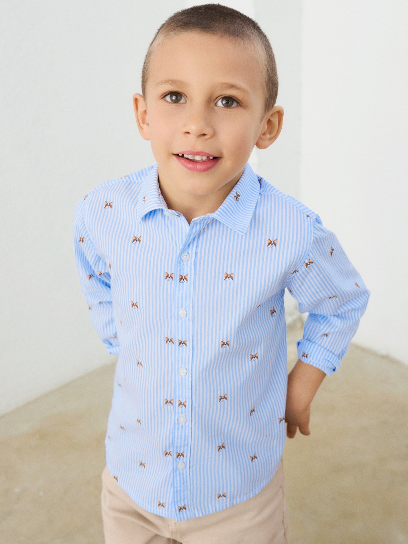 Camisa de Manga Comprida Estampada