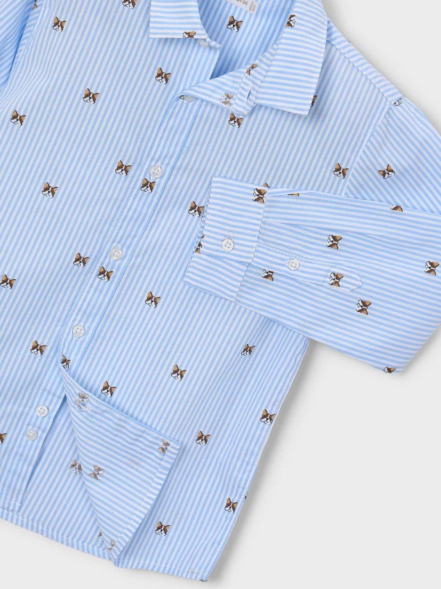 Camisa de Manga Comprida Estampada