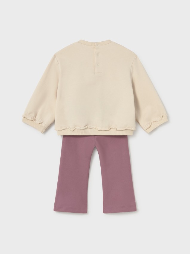 Conjunto de Sweatshirt e Calças de Ganga
