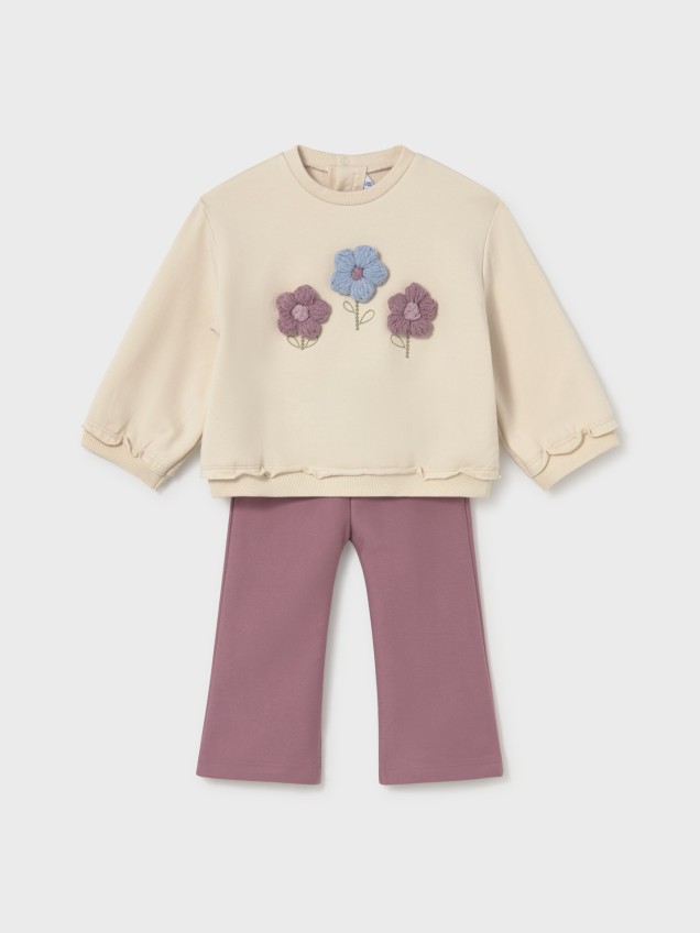 Conjunto de Sweatshirt e Calças de Ganga