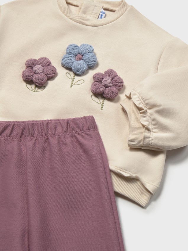Conjunto de Sweatshirt e Calças de Ganga