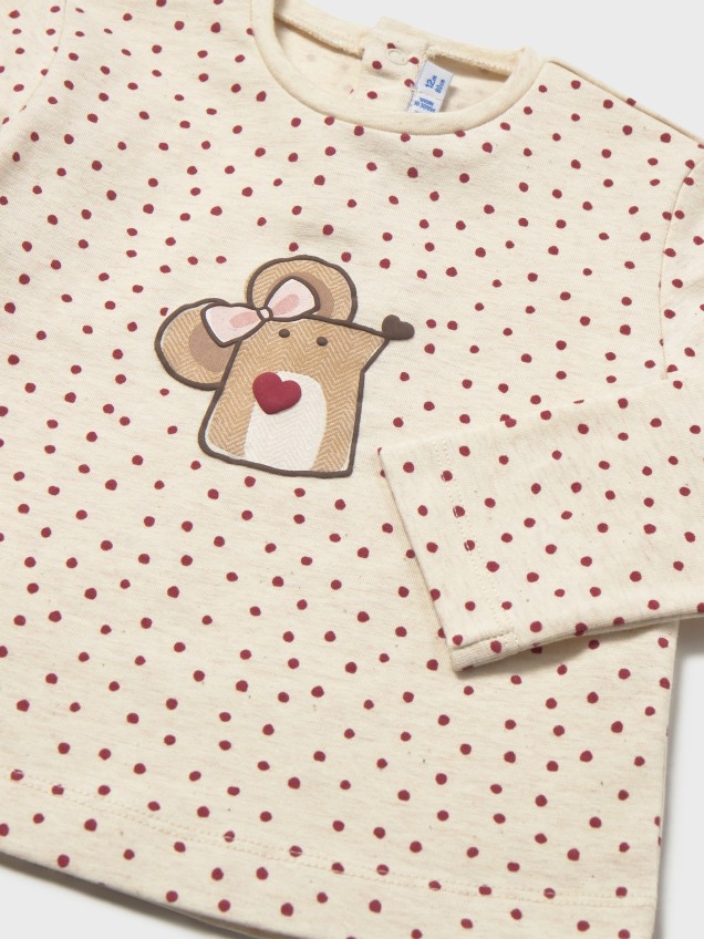 Camisola de Manga Comprida Estampada