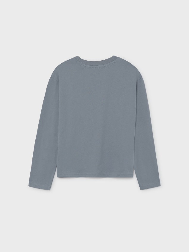 Camisola de Manga Comprida com Lettering