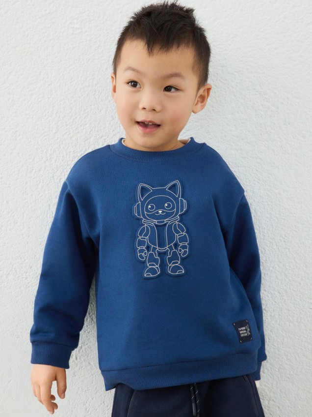 Sweatshirt com Relevo