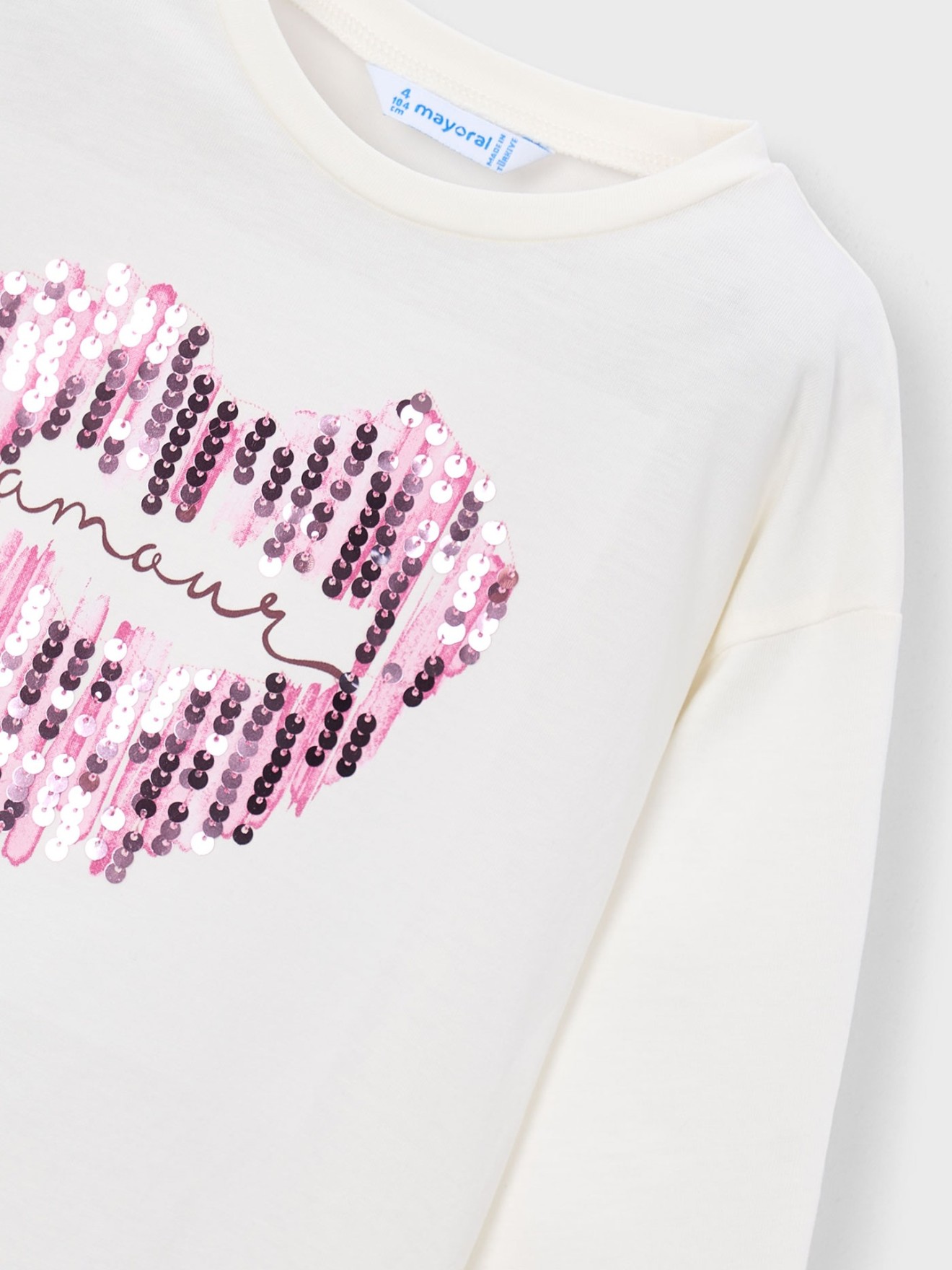 Camisola de Manga Comprida com Lantejoulas