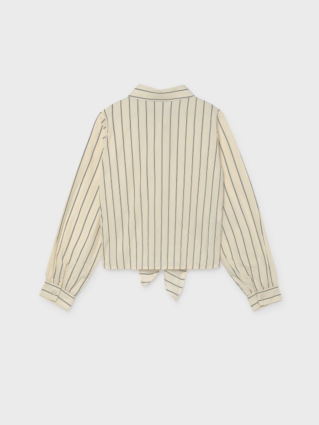 Camisa às Riscas com Nó