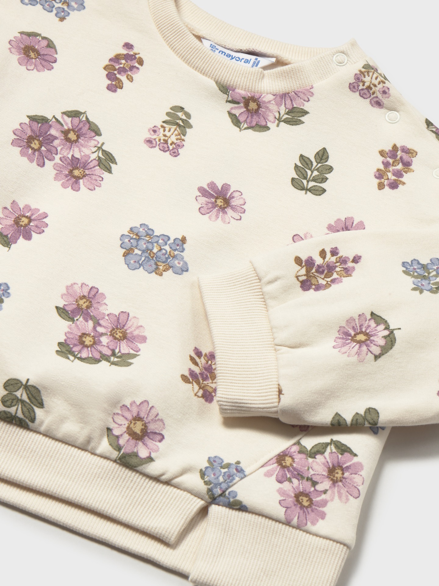 Sweatshirt Padrão Floral