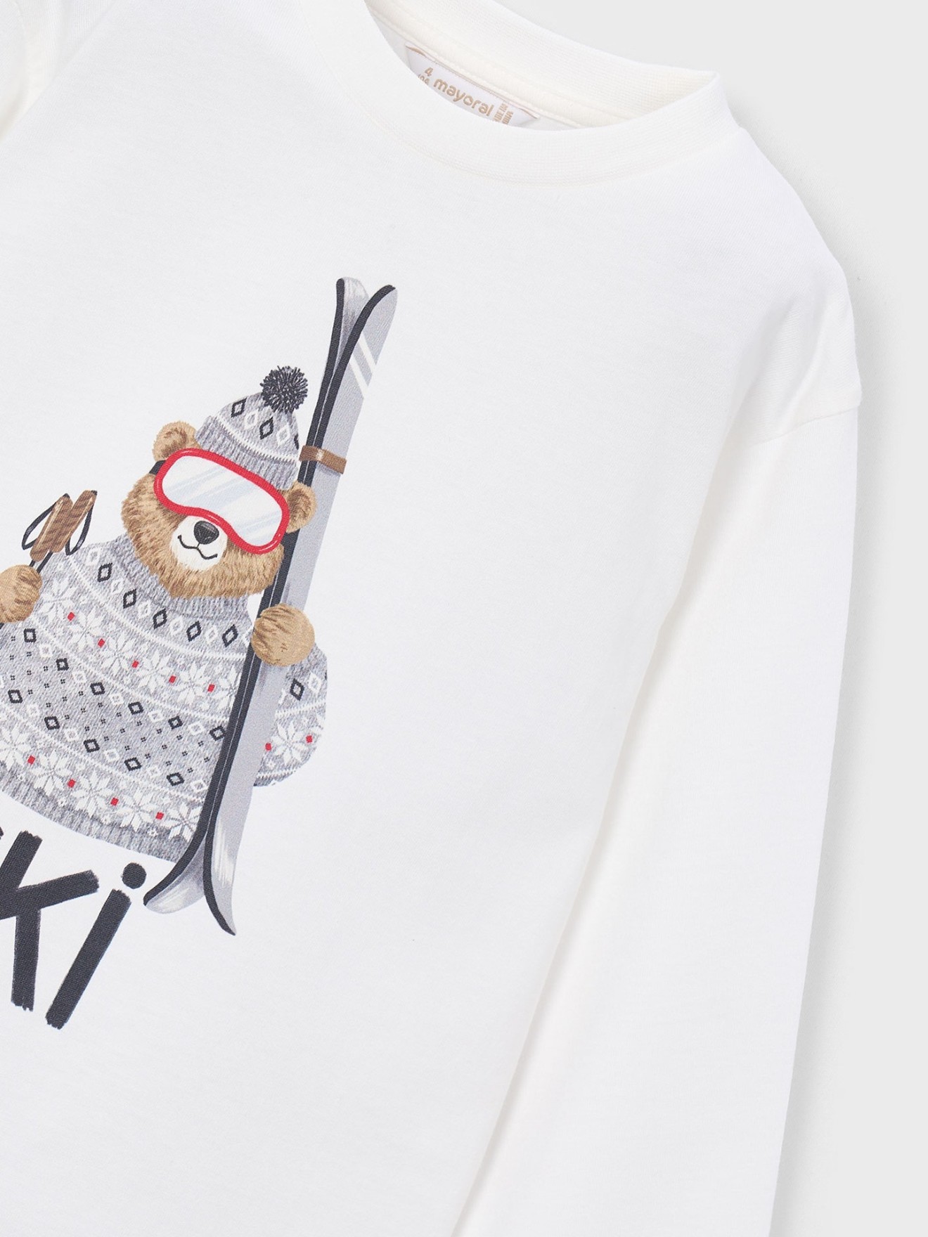 Camisola com Estampado de Urso