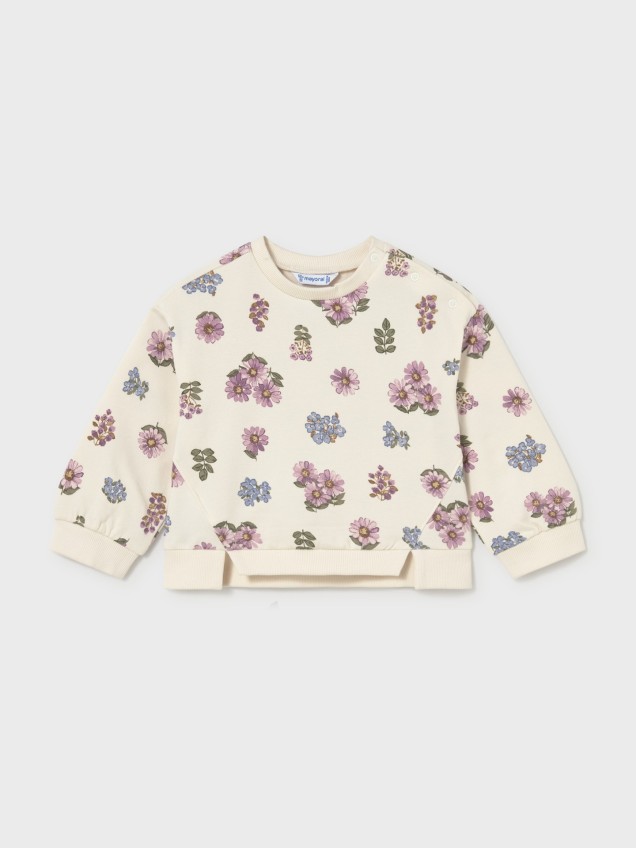 Sweatshirt Padrão Floral