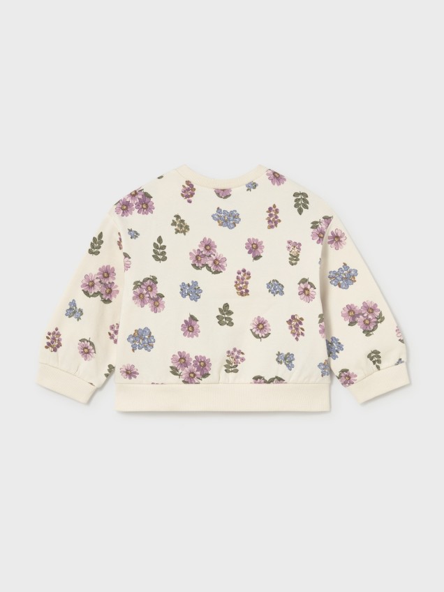 Sweatshirt Padrão Floral