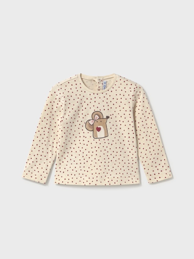 Camisola de Manga Comprida Estampada