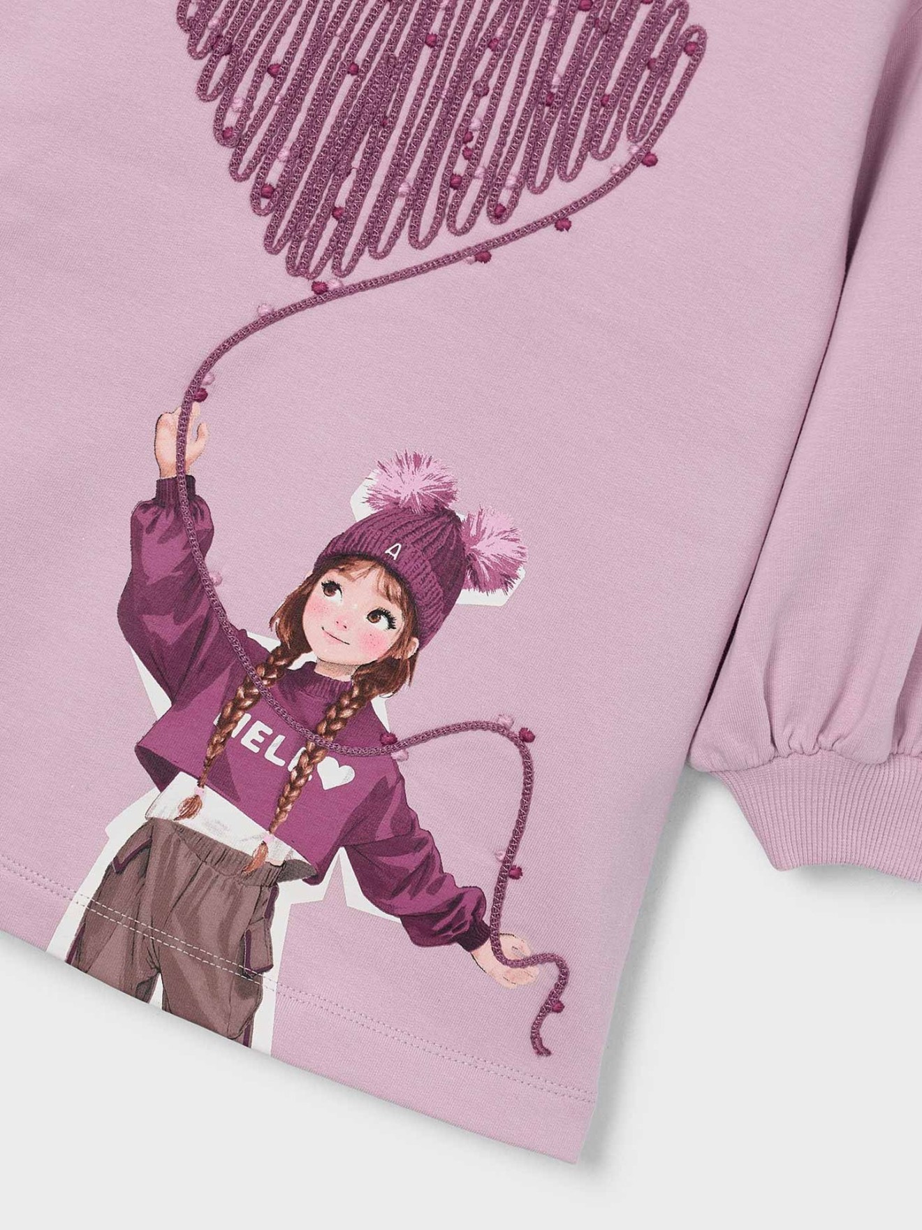 Vestido de Felpa com Estampado