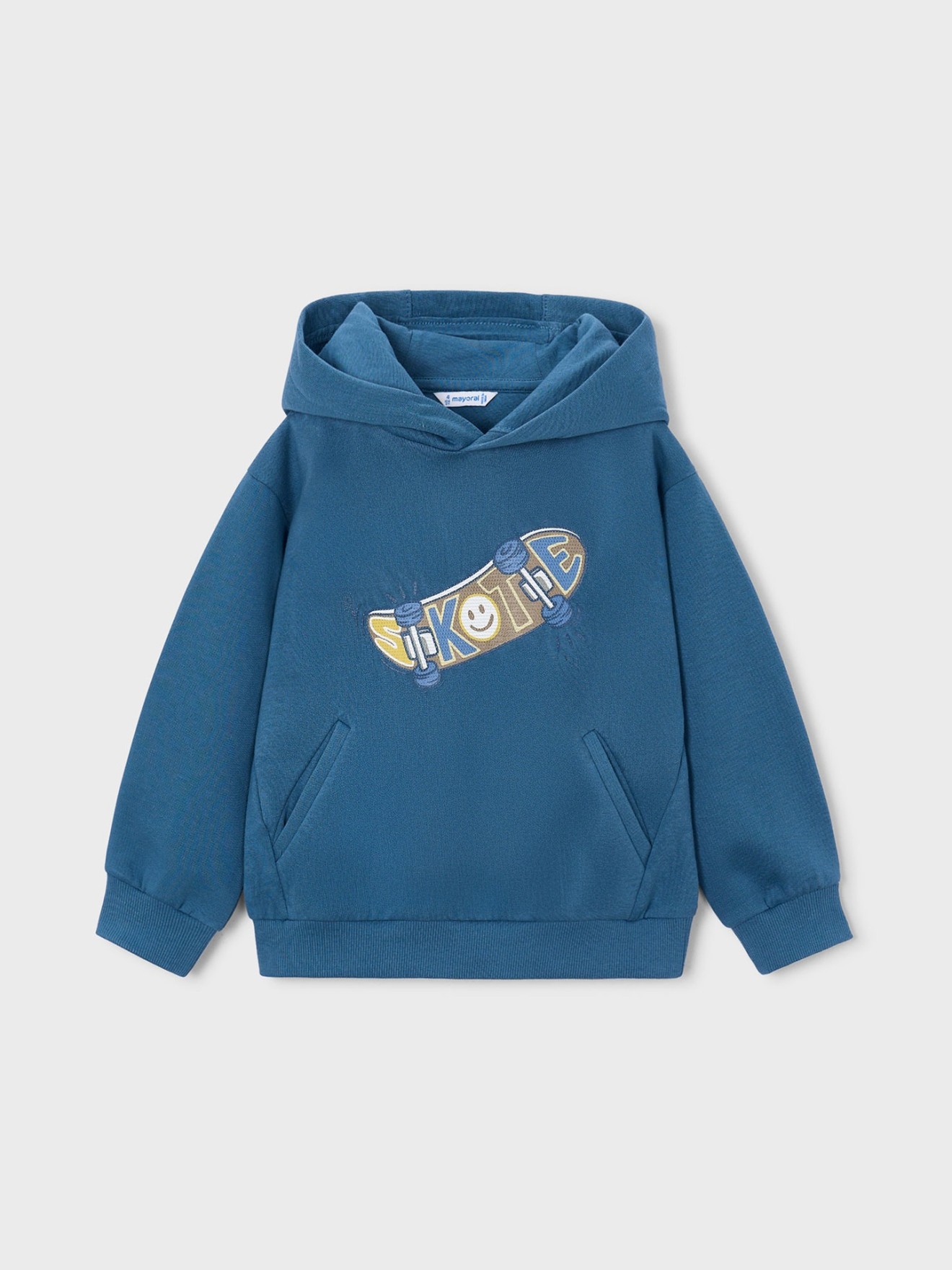 Sweatshirt com Capuz e Estampado
